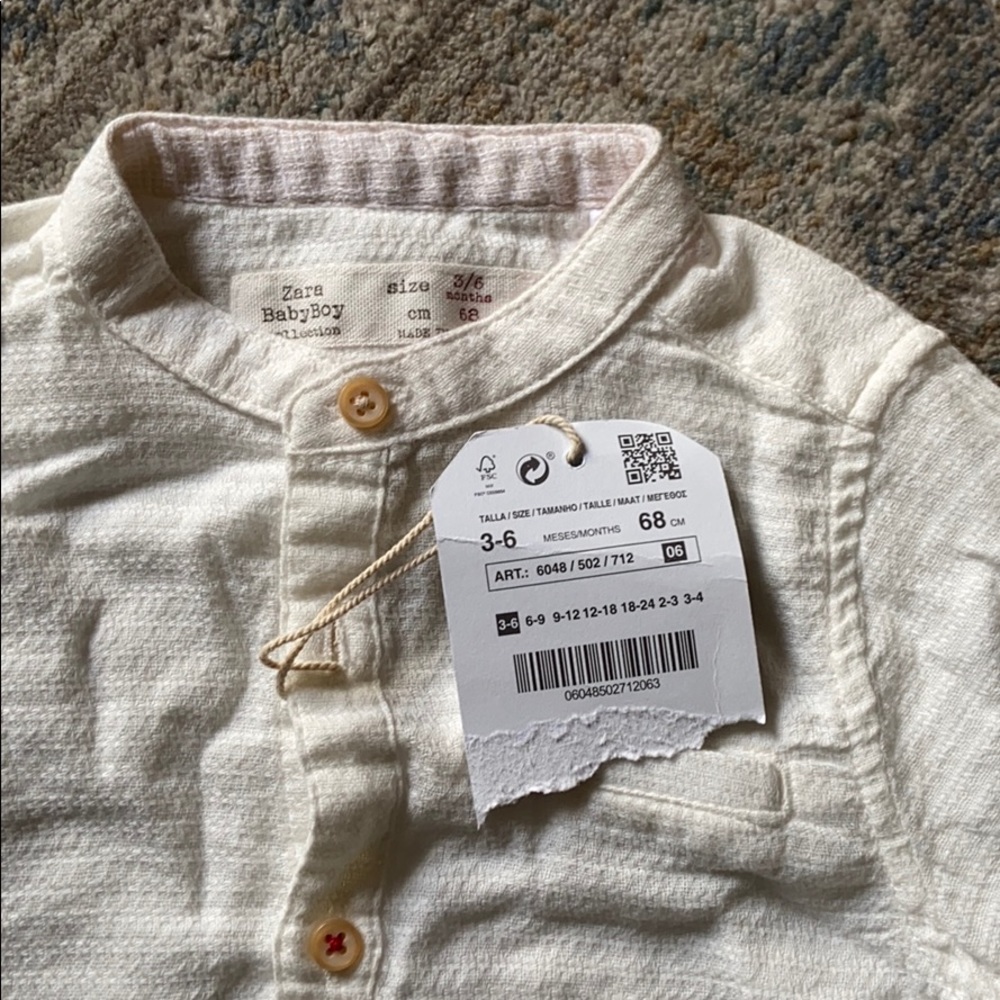 Brand new baby Zara top